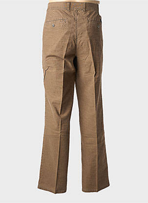 Pantalon chino țesătură poplin mărime normală maro PIONEER bărbat
