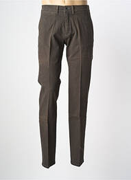 Pantalon chino țesătură poplin mărime normală maro PIONEER bărbat