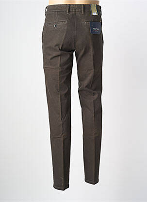Pantalon chino țesătură poplin mărime normală maro PIONEER bărbat