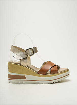 Sandale/Pantofi decupați auriu NERO GIARDINI femeie