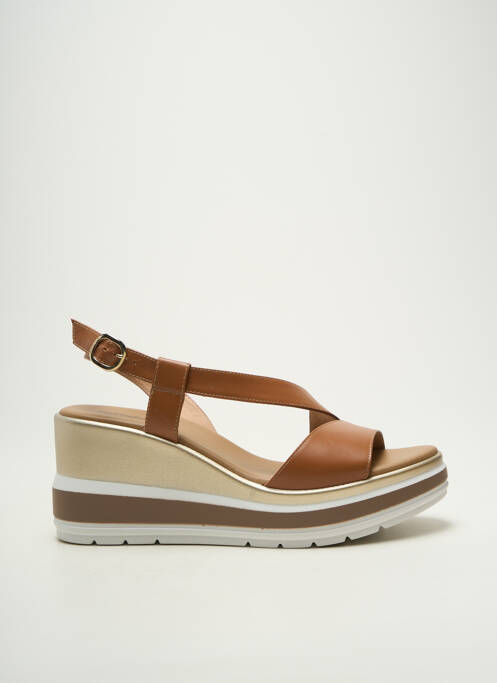 Sandale/Pantofi decupați auriu NERO GIARDINI femeie