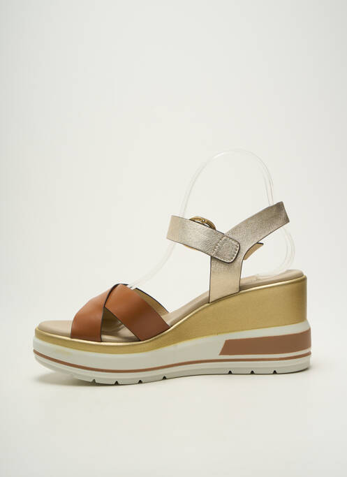 Sandale/Pantofi decupați auriu NERO GIARDINI femeie