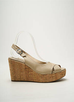 Sandale/Pantofi decupați bej NERO GIARDINI femeie