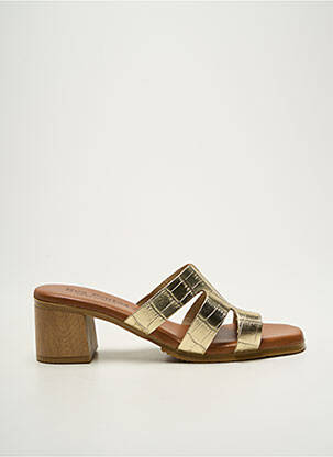 Mulete/Saboți auriu EVA FRUTOS femeie