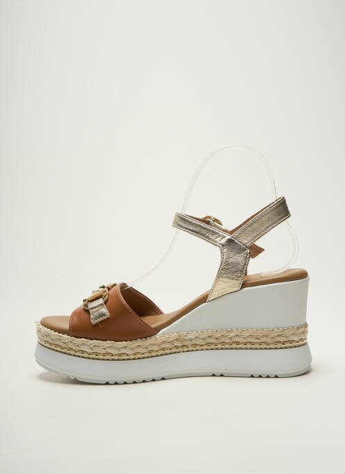 Sandale/Pantofi decupați auriu NERO GIARDINI femeie