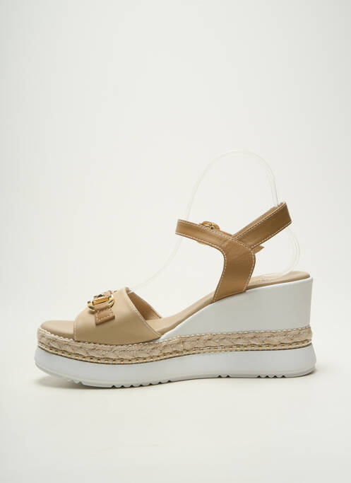 Sandale/Pantofi decupați bej NERO GIARDINI femeie