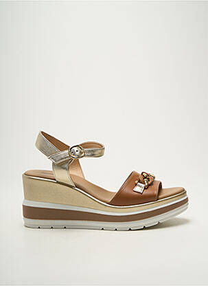 Sandale/Pantofi decupați auriu NERO GIARDINI femeie