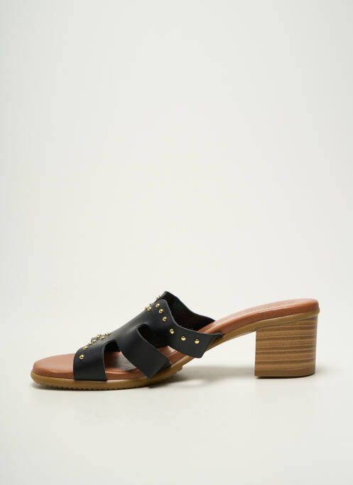 Mulete/Saboți negru EVA FRUTOS femeie