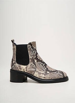 Botine/ghete toc mic toc de 4 la 6 cm negru AGL femeie