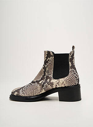 Botine/ghete toc mic toc de 4 la 6 cm negru AGL femeie