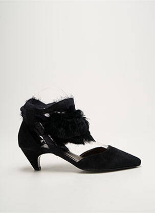 Pantofi cu toc vârf ascuțit toc de 4 la 6 cm negru AGL femeie