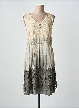 Rochie midi bej ELISA CAVALETTI femeie