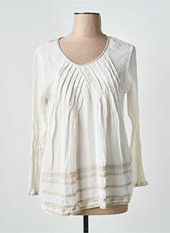Tricou mâneci lungi mâneci lungi alb VILLARET femeie