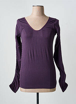 Tricou mâneci lungi mâneci lungi violet MAIS IL EST OU LE SOLEIL femeie