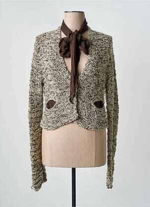 Vestă cu mâneci lungi bej SARAH PACINI femeie