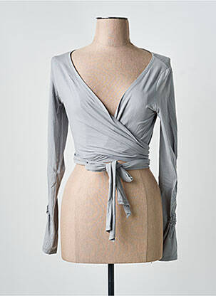 Cardigan petrecut gri MYRINE & ME femeie