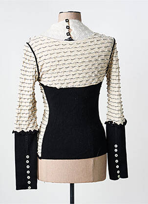 Pulover croială cambrată mâneci lungi bej TRICOT CHIC femeie
