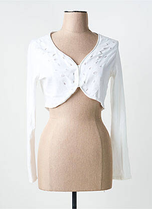 Bolero mâneci lungi alb ELIANE ET LENA femeie
