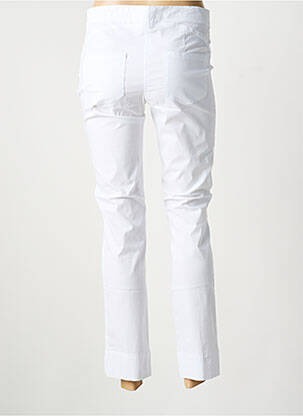 Pantalon slim talie elastică mărime normală alb MYRINE femeie