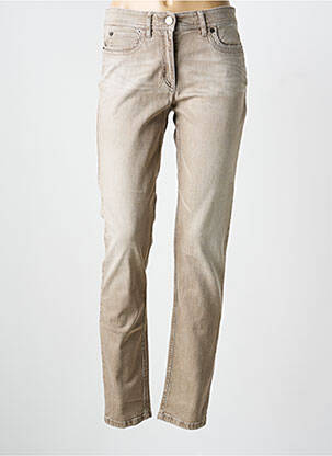 Blugi cu croială slim bej ZERRES femeie