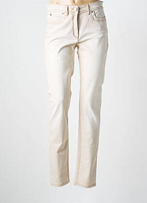 Blugi cu croială slim bej ZERRES femeie