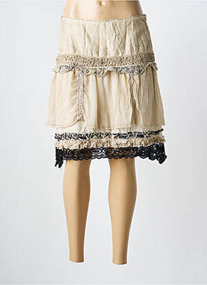 Fustă midi bej ELISA CAVALETTI femeie