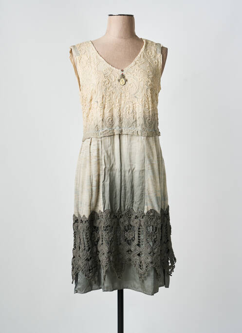 Rochie midi bej ELISA CAVALETTI femeie