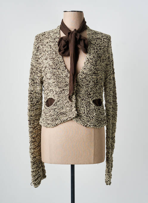 Vestă cu mâneci lungi bej SARAH PACINI femeie