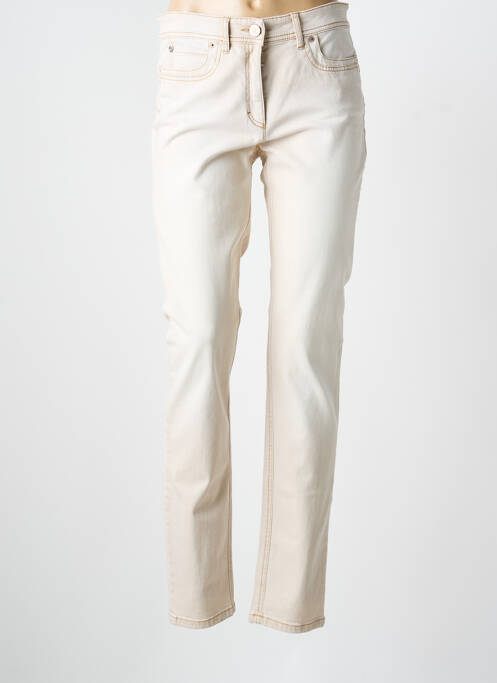 Blugi cu croială slim bej ZERRES femeie
