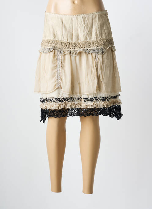 Fustă midi bej ELISA CAVALETTI femeie