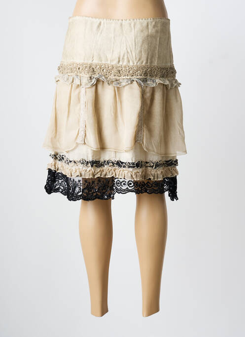 Fustă midi bej ELISA CAVALETTI femeie