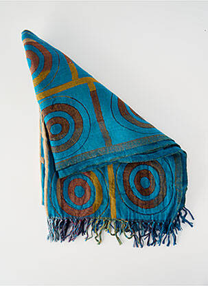 Eșarfă albastru MAIS IL EST OU LE SOLEIL femeie