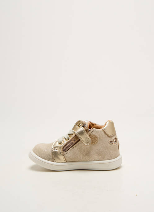 Ghete țesătură țesătură cu sclipici vârf rotund auriu GBB fille