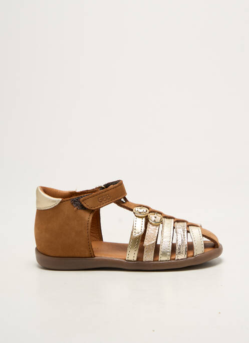 Sandale/Pantofi decupați maro GBB fată