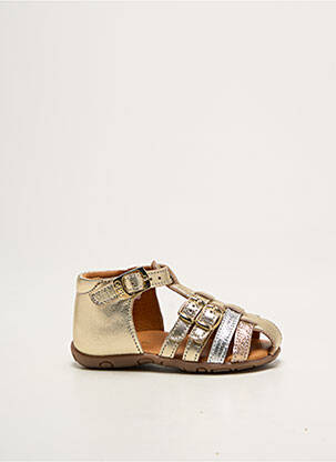 Sandale/Pantofi decupați auriu GBB fată