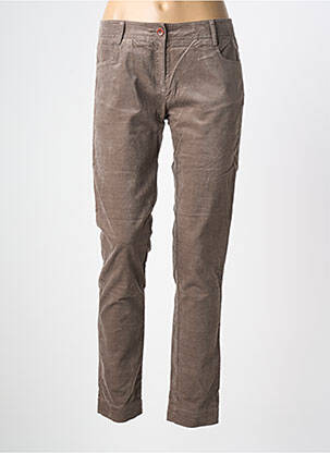Pantalon slim talie joasă talie joasă maro SESSUN femeie