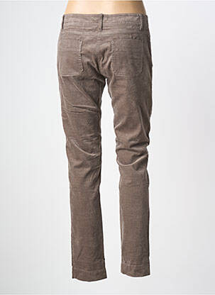 Pantalon slim talie joasă talie joasă maro SESSUN femeie