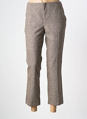 Pantalon 7/8 talie înaltă talie înaltă maro LE MONT ST MICHEL femeie