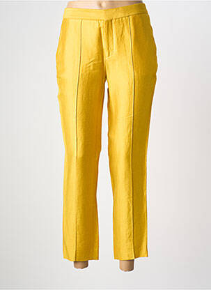 Pantalon 7/8 talie înaltă talie înaltă galben CHLOÉ STORA femeie