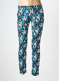 Pantalon chino talie joasă talie joasă verde LAB DIP PARIS femme
