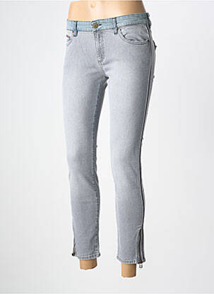 Blugi skinny elasticitate talie joasă gri SWILDENS femeie