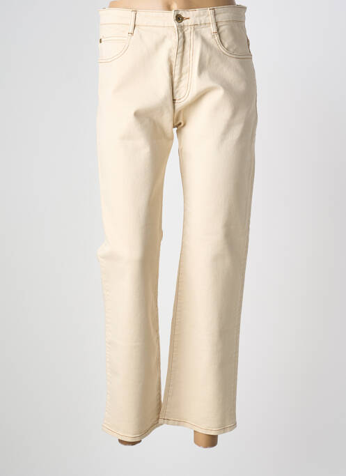 Blugi cu croială dreaptă bej SESSUN femeie