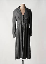 Rochie lungă mâneci lungi mâneci lungi gri BA&SH femme