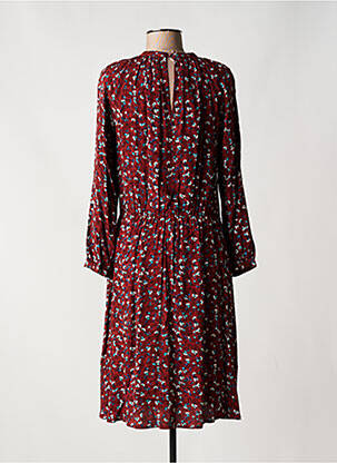 Rochie midi croială fluidă mâneci lungi roșu SESSUN femeie