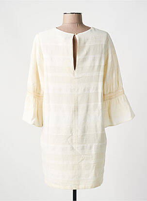 Rochie scurtă mâneci 3/4 mâneci 3/4 bej SESSUN femeie