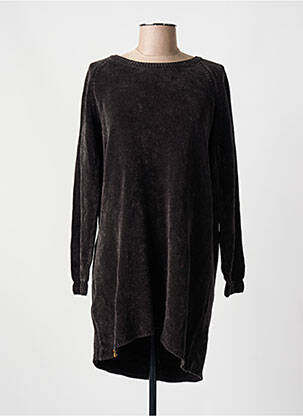 Rochie pulover croială dreaptă mâneci lungi negru MAEVY femeie