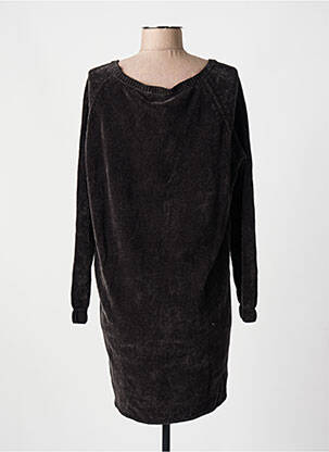 Rochie pulover croială dreaptă mâneci lungi negru MAEVY femeie