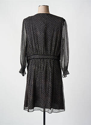 Rochie midi croială fluidă mâneci lungi negru BA&SH femeie