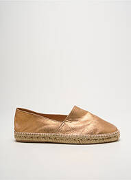 Espadrile țesătură satinată toc plat până la 3 cm auriu CRAIE femme
