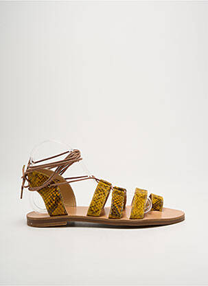 Sandale/Pantofi decupați galben ISABELLE VARIN femeie